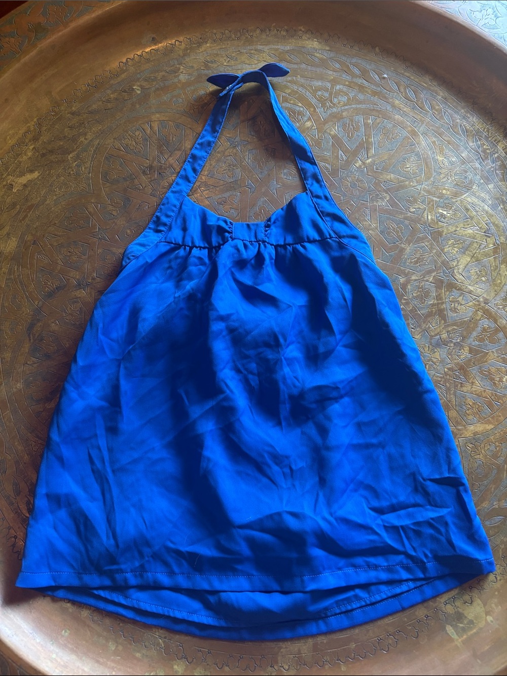 Janie and Jack Cobalt Blue Halter Camisole